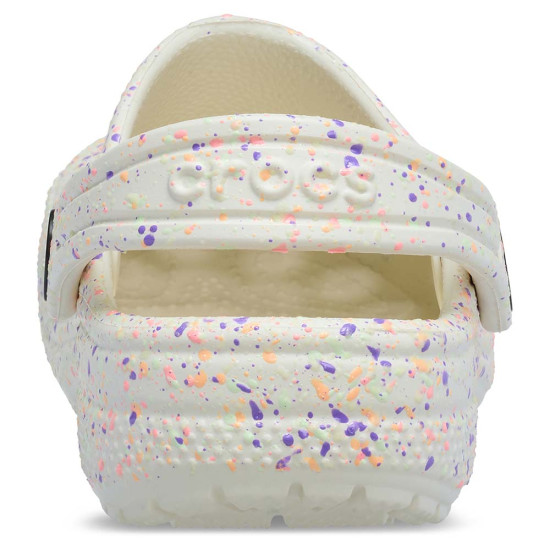 Crocs Kids' Classic Glow Paint Splatter Clog
